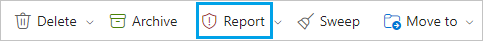 Outlook online report button